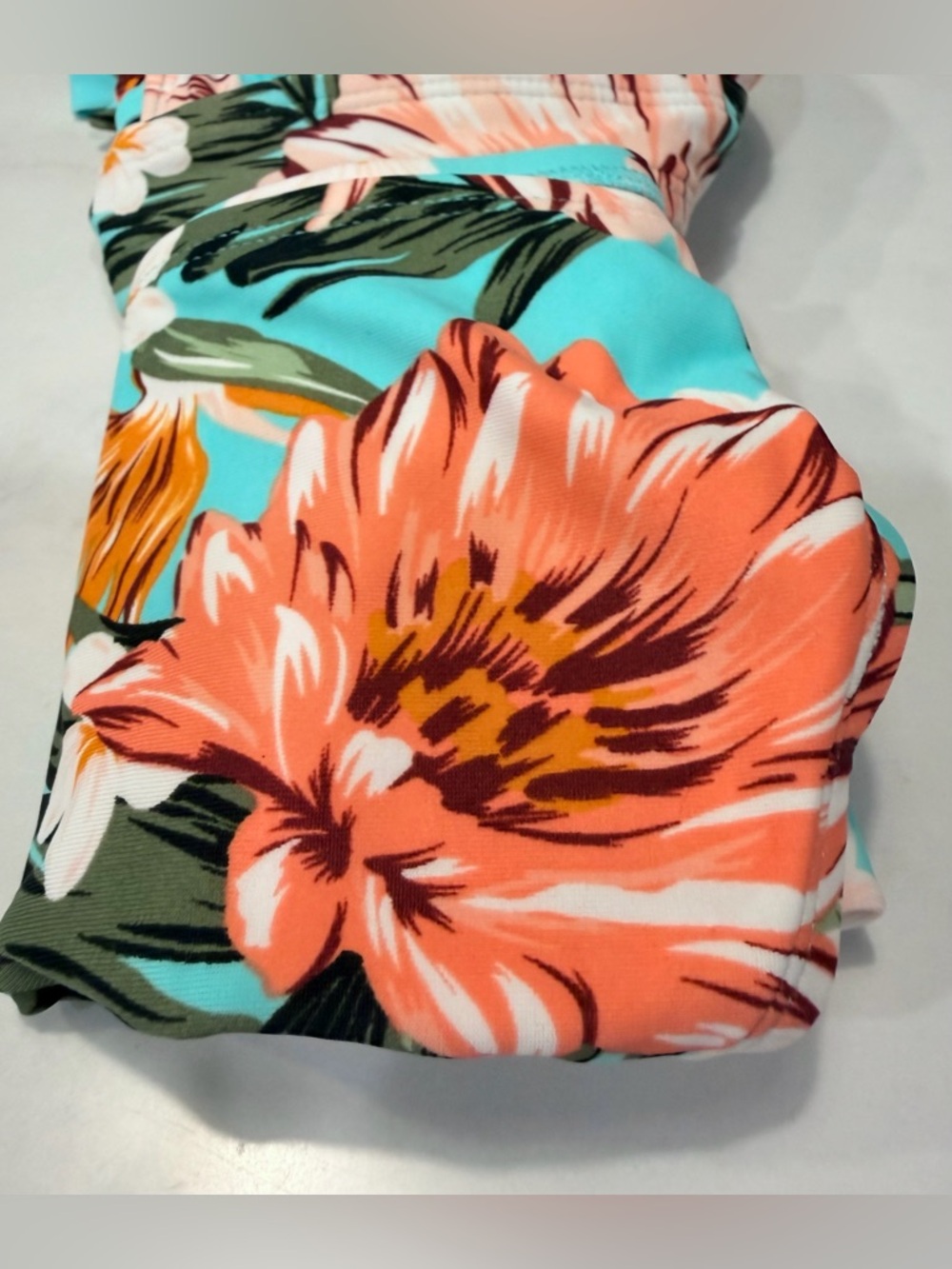 NEW Kona Sol Turquoise Floral Bikini MEDIUM - Picture 12 of 13